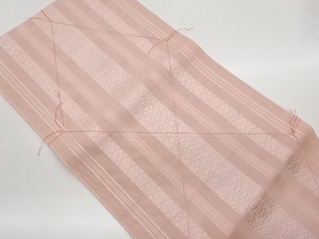 JAPANESE KIMONO / UNUSED NAGOYA OBI FOR SUMMER / CHIKUZEN HAKATA 